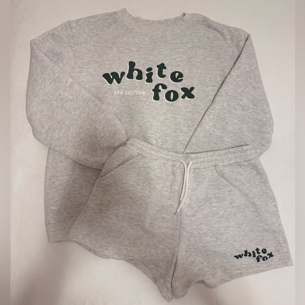 White Fox Sweat Set